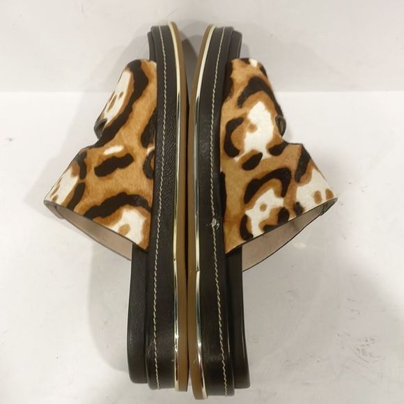 Louise et Cie  Animal Print Calf Hair Upper ‎ Sandal Women’s Sz 5M - Picture 8 of 13